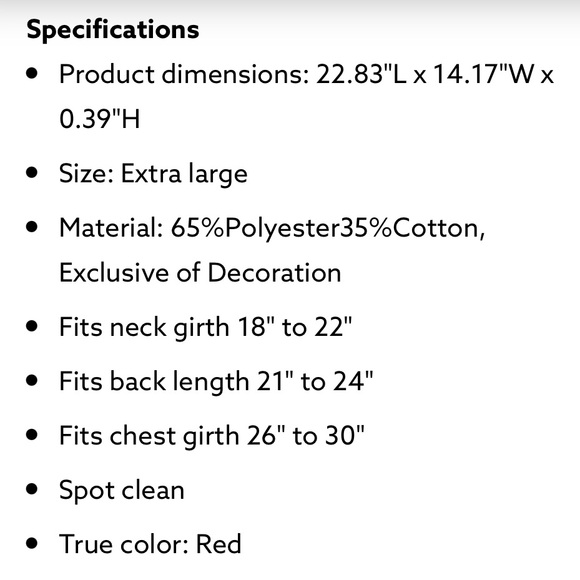 Simply Dog Holiday Christmas Pet Apparel | Nice Balls | Santa Hat | Red| XL NWT - Picture 7 of 8